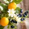 6 Packs Spring Summer Picks with Lemons Blueberry Eucalyptus Leaves, Artificial Fruit Lemon Picks with Greenry, Summer Lemon Branches Decorations for Home Vase Kitchen Table Decor-12